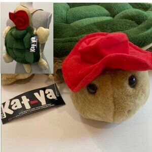 Kat-Ya Turtle Plush Bag Green and Red